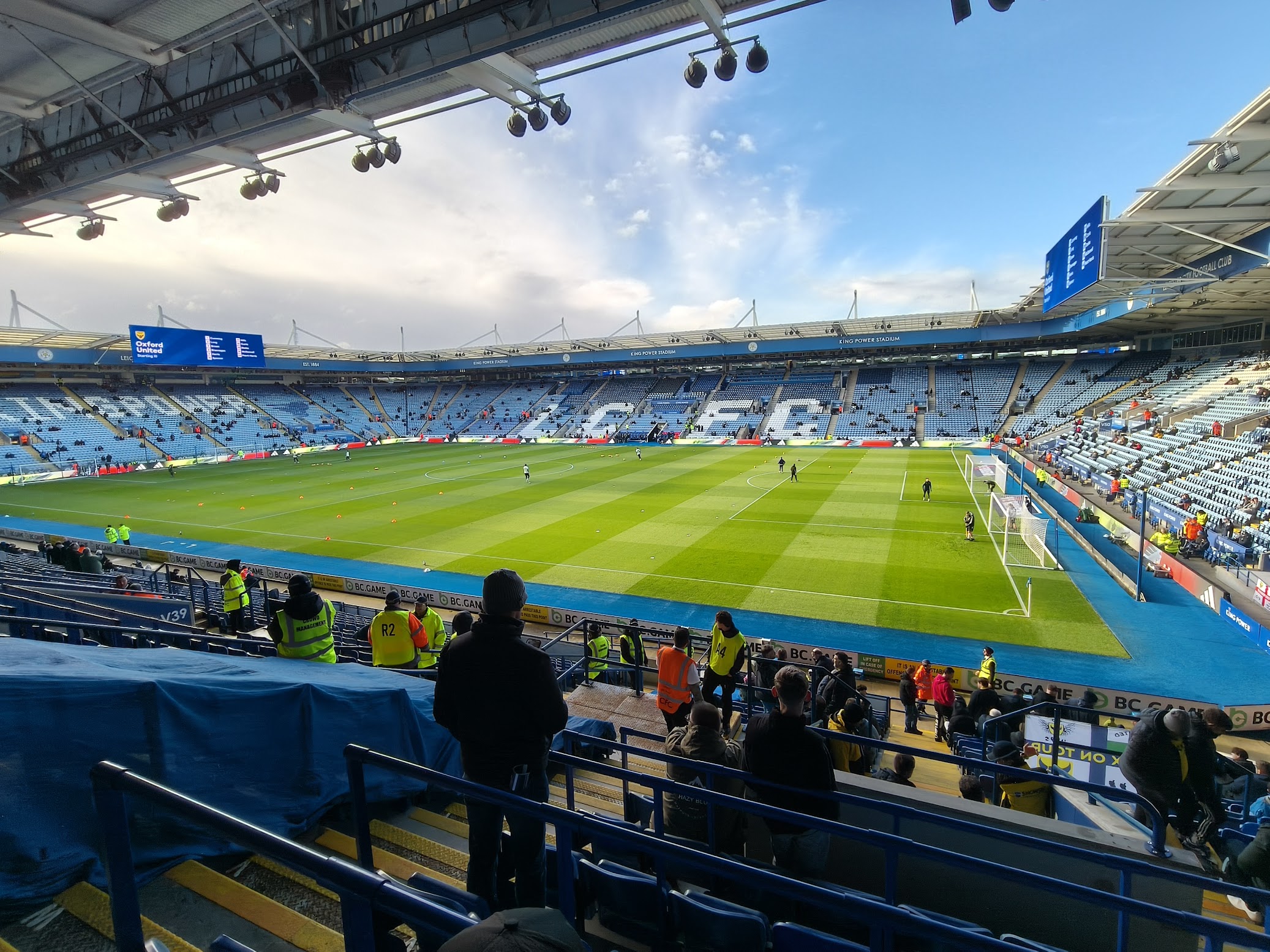 Picture taken inside the King Power stdaium